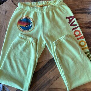 Aviator Nation Yellow Sweatpants Size M